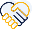 icon of a person with a headset on, facing forward.